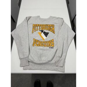Pittsburgh Penguins CCM Vintage Grey Sweatshirt reverse weave style